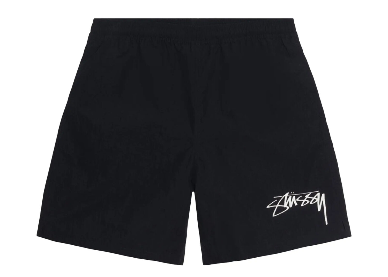 stussy x nike nylon short black