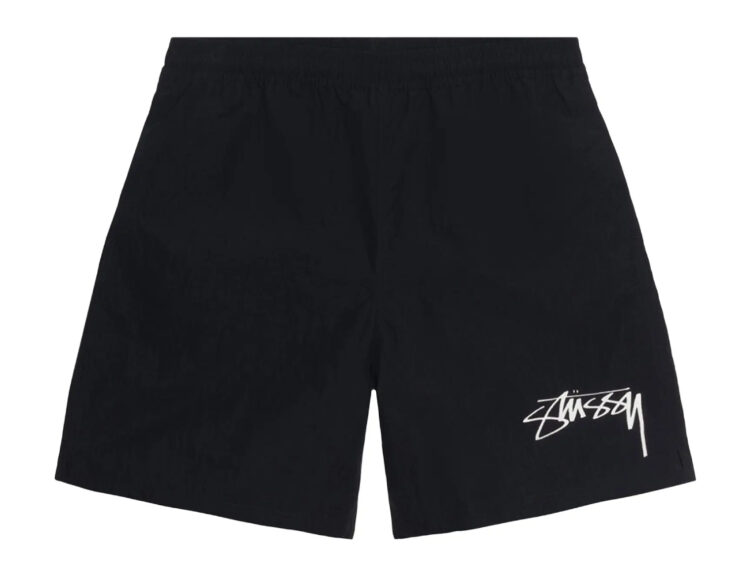 stussy x nike nylon short black