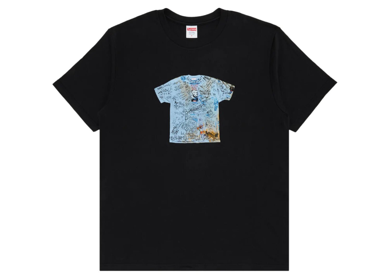 supreme 30th anniversary first tee black