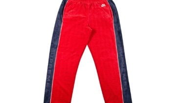 Supreme Nike Velour Track Pant Red