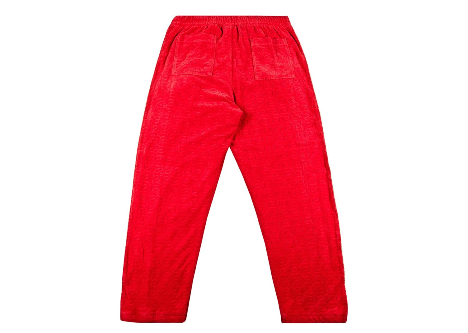 supreme nike velour track pant red