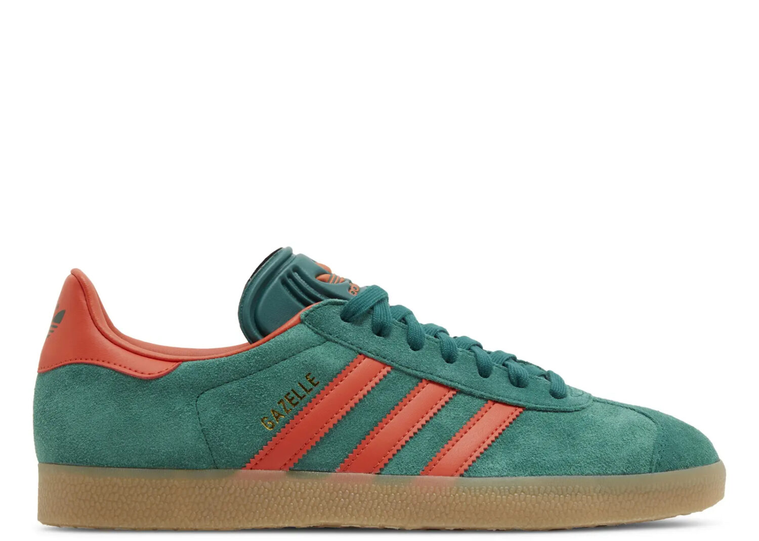 adidas gazelle collegiate green preloved red