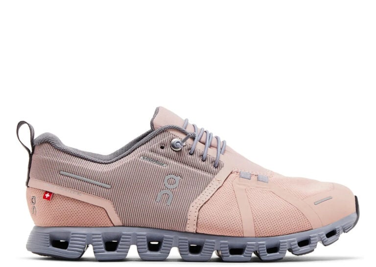 on running cloud 5 waterproof rose fossil (w)