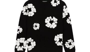 Denim Tears Long Sleeve Cotton Wreath T-shirt Black