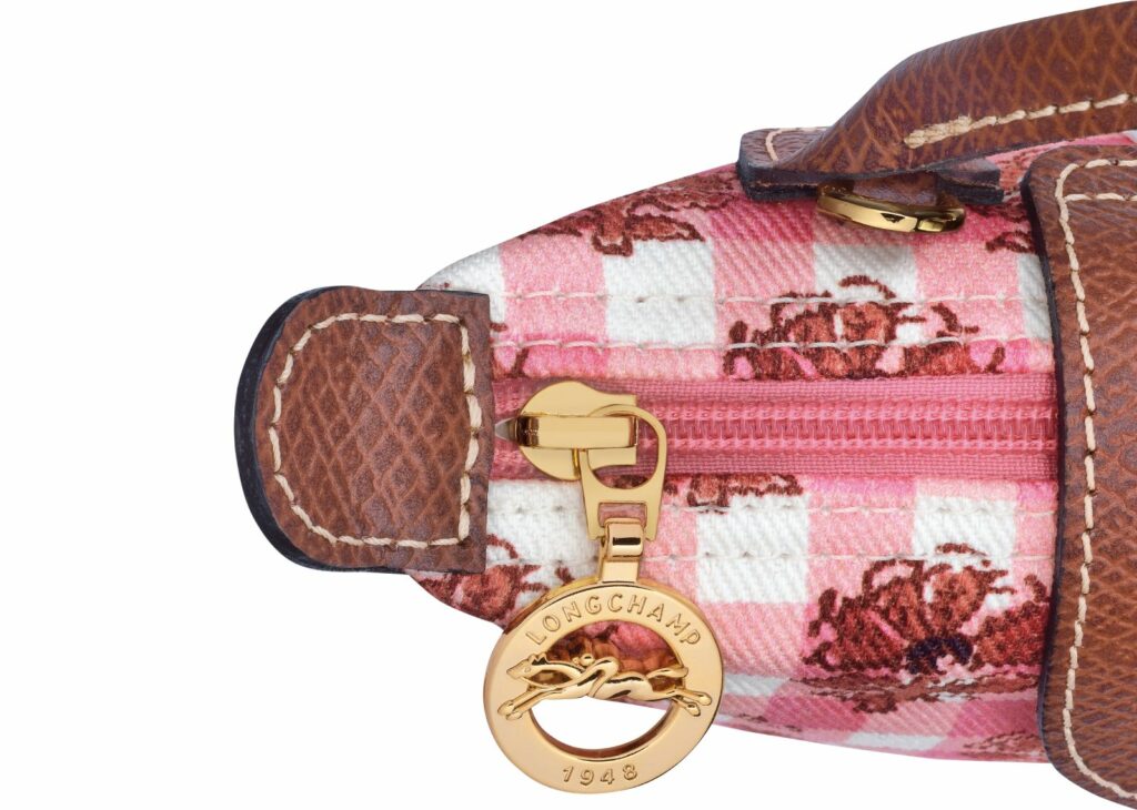 ROSE BLANCHE MARCHÉ BAG & POUCH S Longchamp Le Pliage Collection XS Pouch Blush Canvas - 34205HGG633