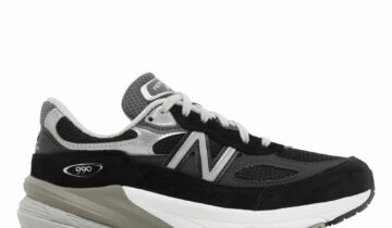 New Balance 990v6 MiUSA Black Grey White (W)