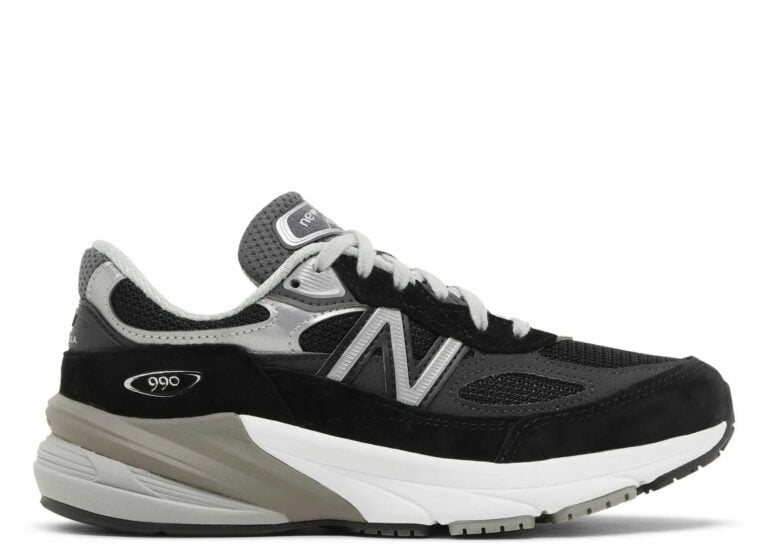 new balance 990v6 miusa black grey white (w)