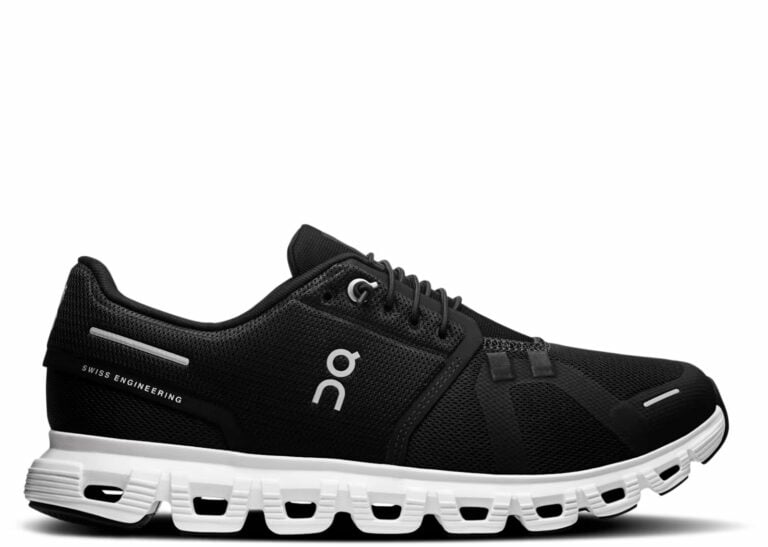 on running cloud 6 black white (w)