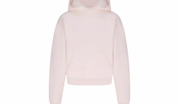 Skims Cotton Fleece Classic Hoodie Barely Pink