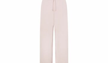 Skims Cotton Fleece Classic Straight Leg Pant Barely Pink