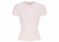 skims cotton jersey t shirt barely pink