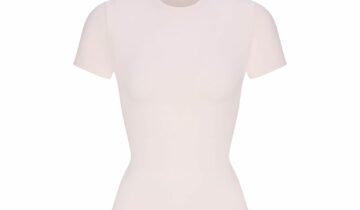 Skims Cotton Jersey T-Shirt Barely Pink
