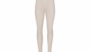 Skims Cotton Rib Legging Heather Oatmeal