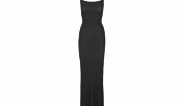 Skims Soft Lounge Long Slip Dress Onyx