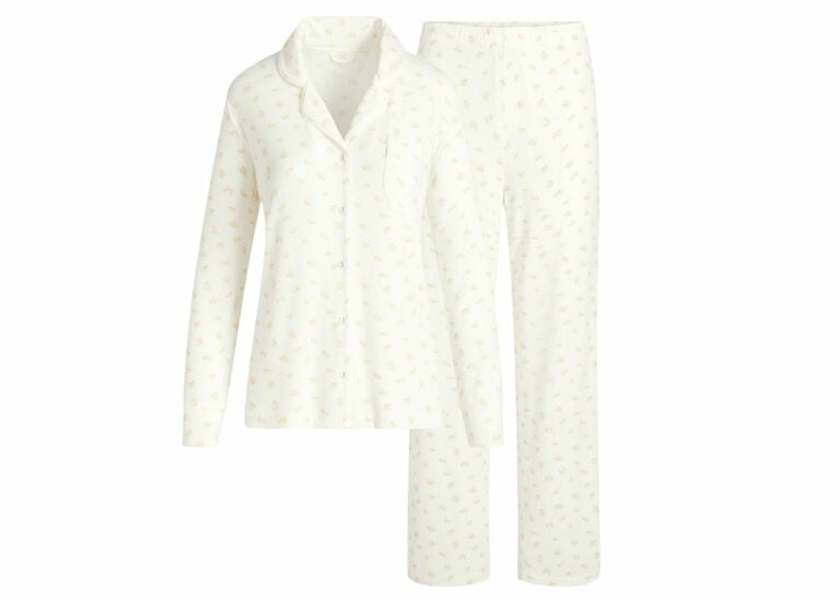 skims soft lounge sleep set marble garden print