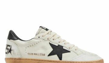 Golden Goose Ball-Star White Nappa with Black Star