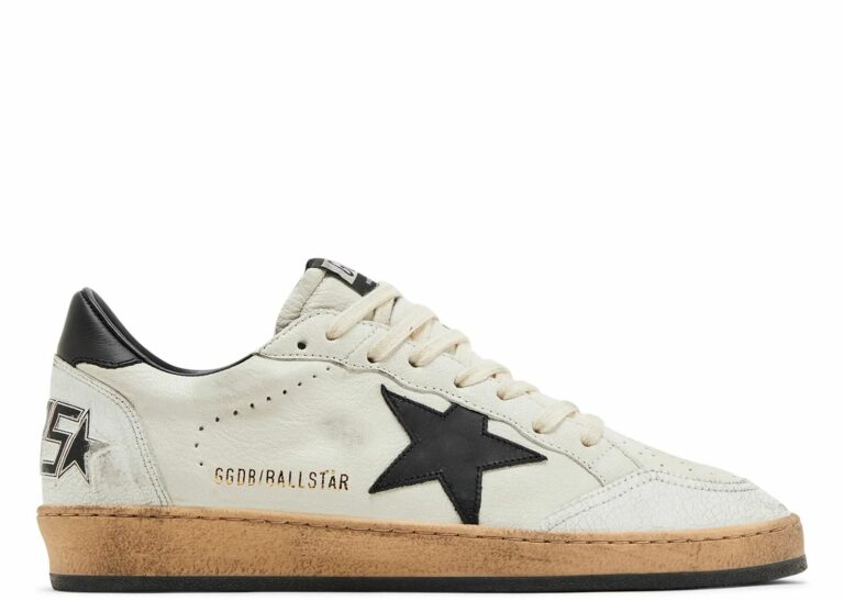 golden goose ball star white nappa with black star