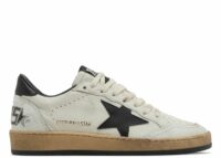 golden goose ball star white nappa with black star (w)