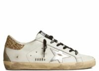 Golden Goose Super-Star with Glittery Heel (W)
