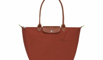 Longchamp Le Pliage Green Large Tote Bag Chestnut