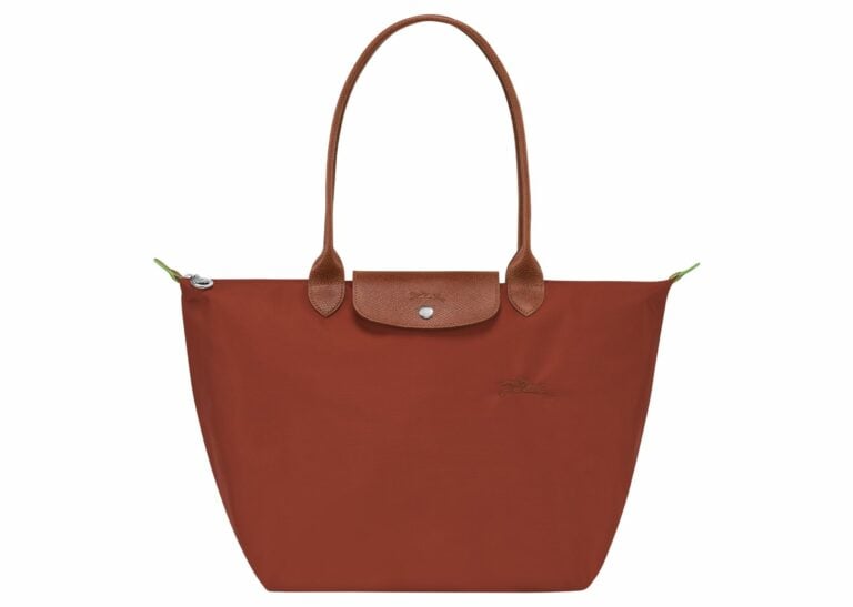 longchamp le pliage green large tote bag chestnut