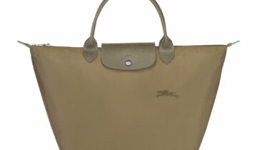 Longchamp Le Pliage Green Medium Handbag Artichoke