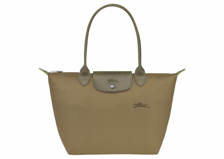 longchamp le pliage green medium tote bag artichoke