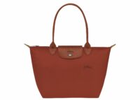 longchamp le pliage green medium tote bag chestnut