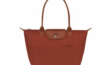 Longchamp Le Pliage Green Medium Tote Bag Chestnut