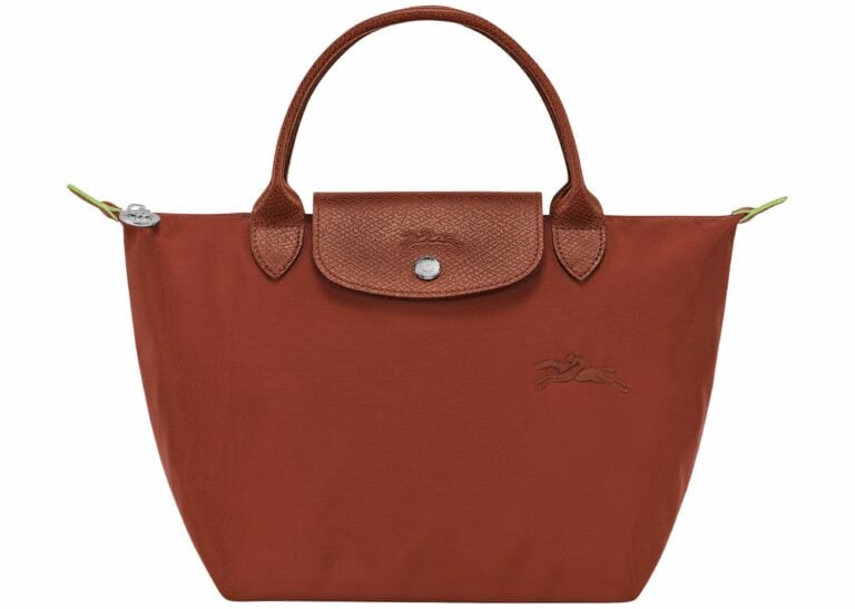longchamp le pliage green small handbag chesntu