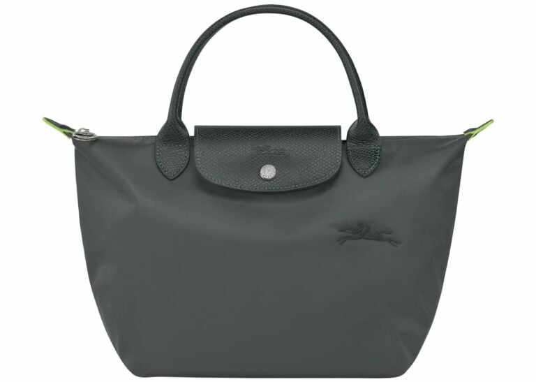 longchamp le pliage green small handbag graphite