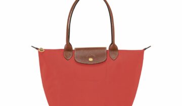 Longchamp Le Pliage Original Medium Tote Bag Tomato