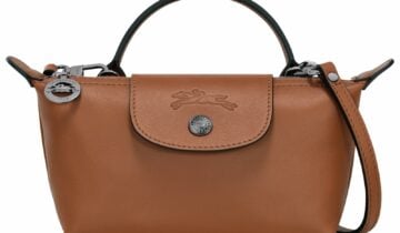 Longchamp Le Pliage Xtra XS Pouch Leather Cognac