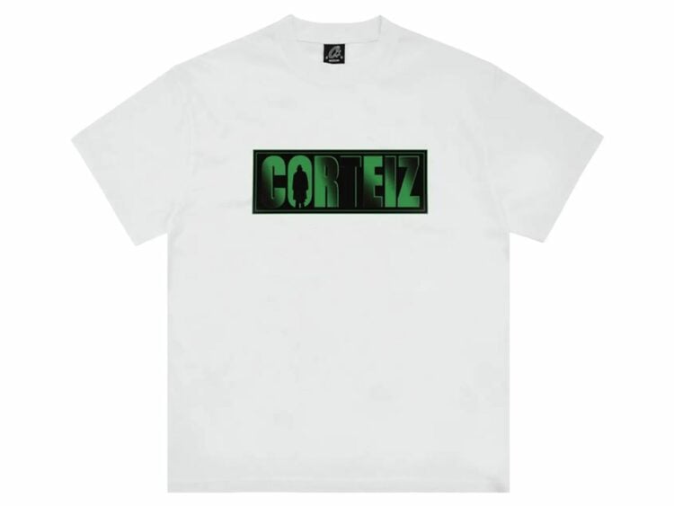 corteiz shadow man tee white