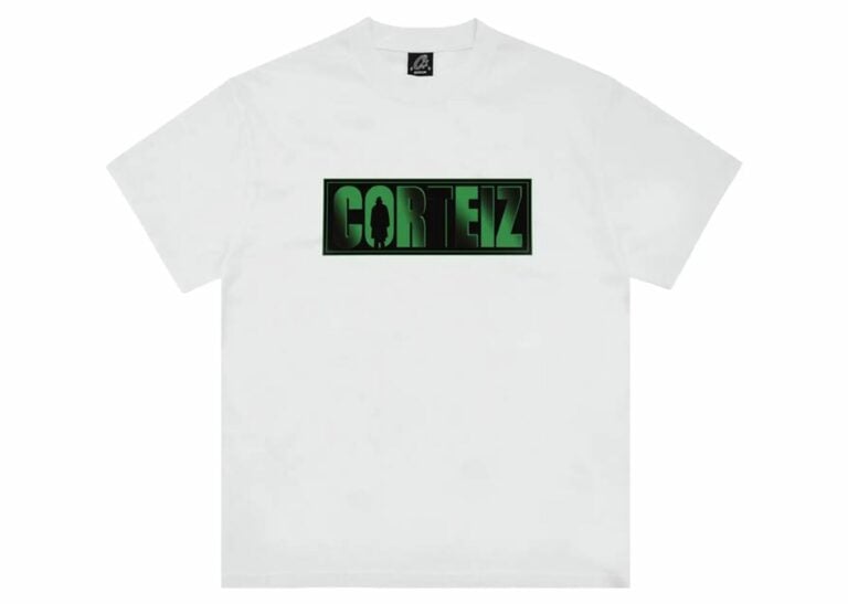 corteiz shadow man tee white