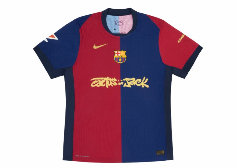 fc barcelona x travis scott limited edition 2024/25 jersey blue / scarlet