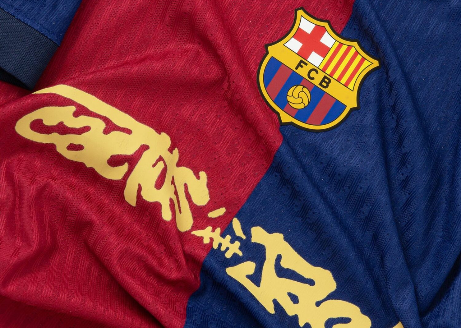fc barcelona x travis scott limited edition 2024/25 jersey blue / scarlet