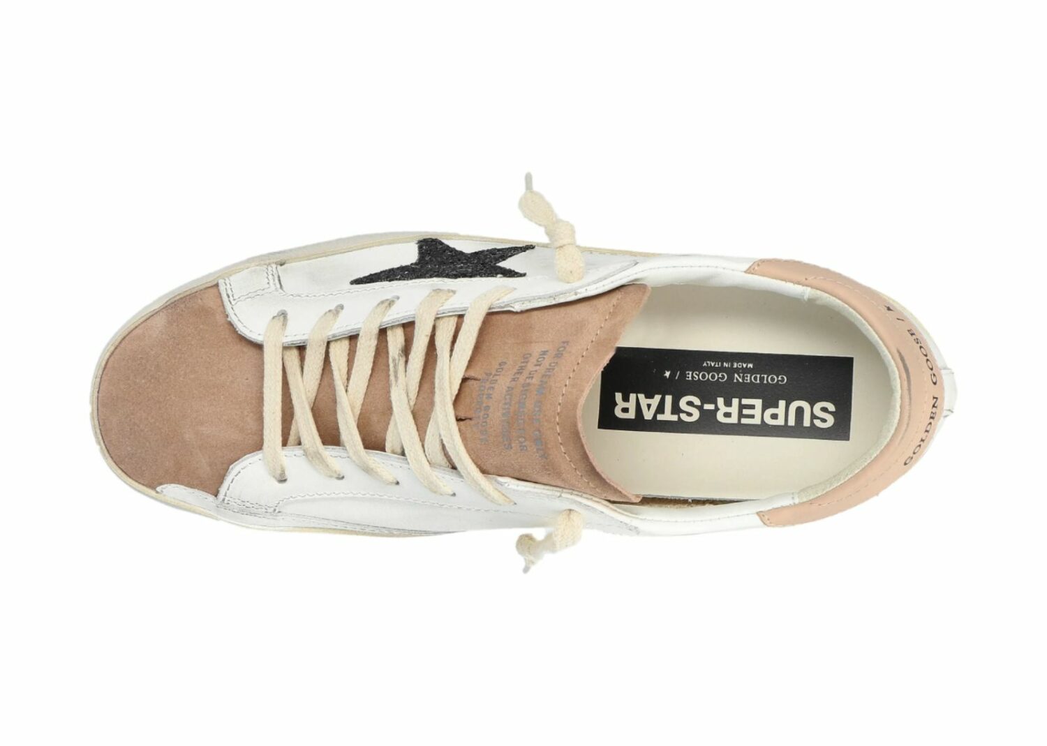 golden goose superstar milk pink dark blue (w)