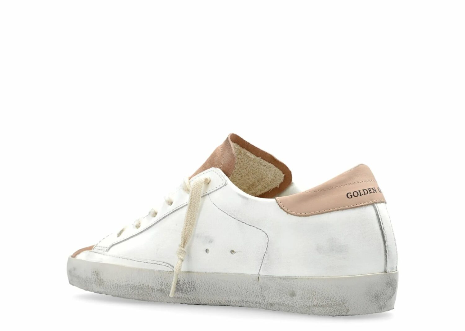 golden goose superstar milk pink dark blue (w)