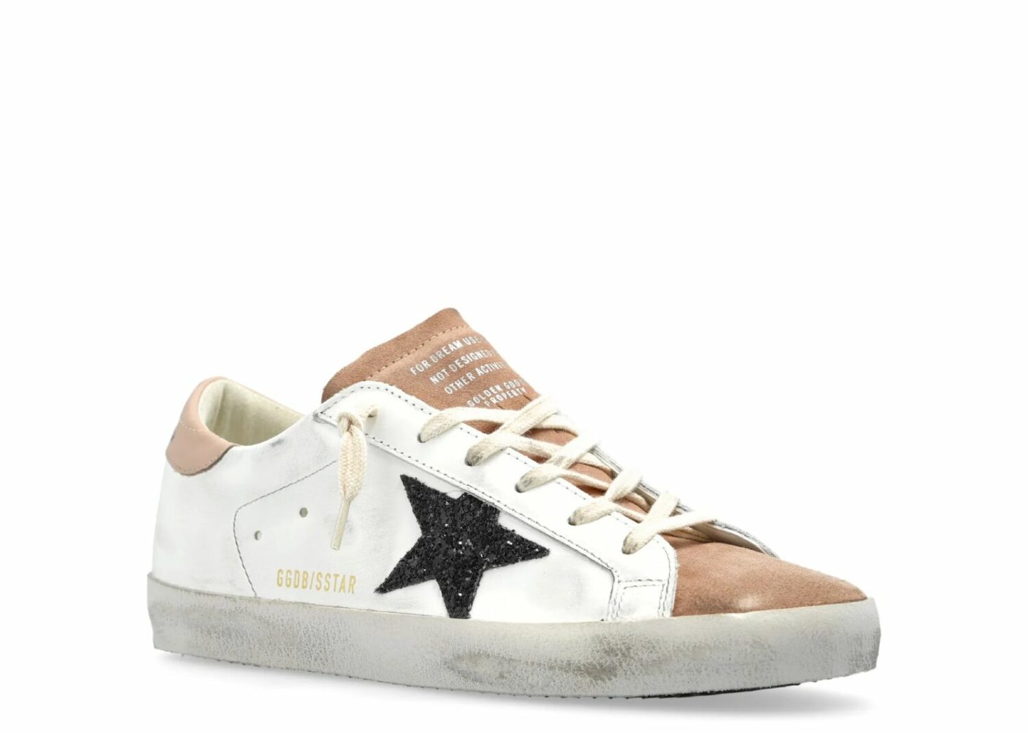 golden goose superstar milk pink dark blue (w)