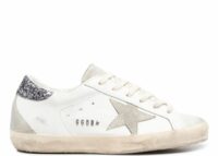 Golden Goose Super-Star White Dark Grey Glitter (W)