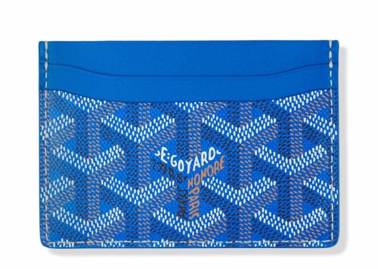 goyard saint sulpice sky blue card holder