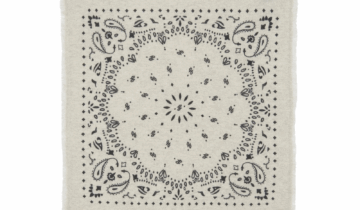 Kujten Small Cashmere Bandana Hachi Oats White