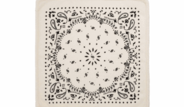 Kujten Small Cashmere Bandana Hachi White