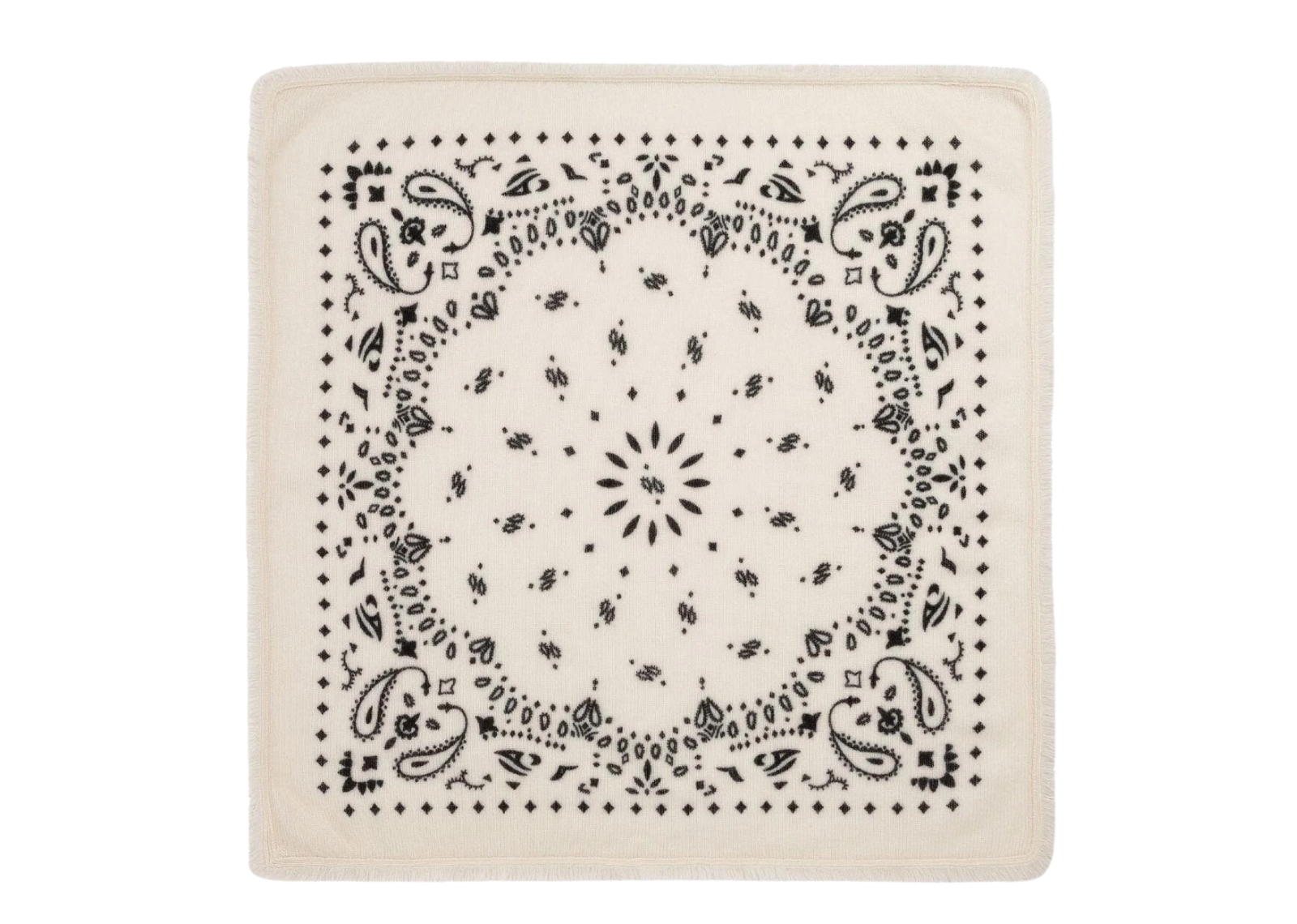 Kujten Small Cashmere Bandana Hachi White