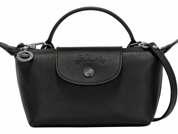 longchamp le pliage xtra xs pouch leather black