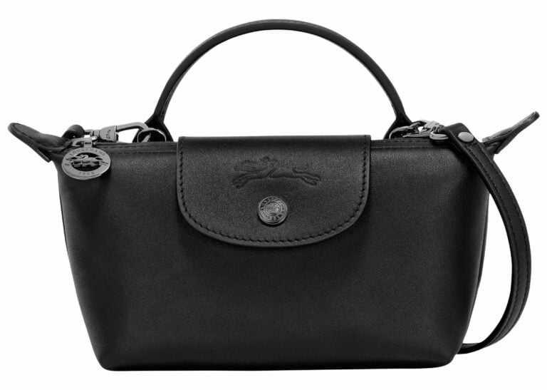 longchamp le pliage xtra xs pouch leather black