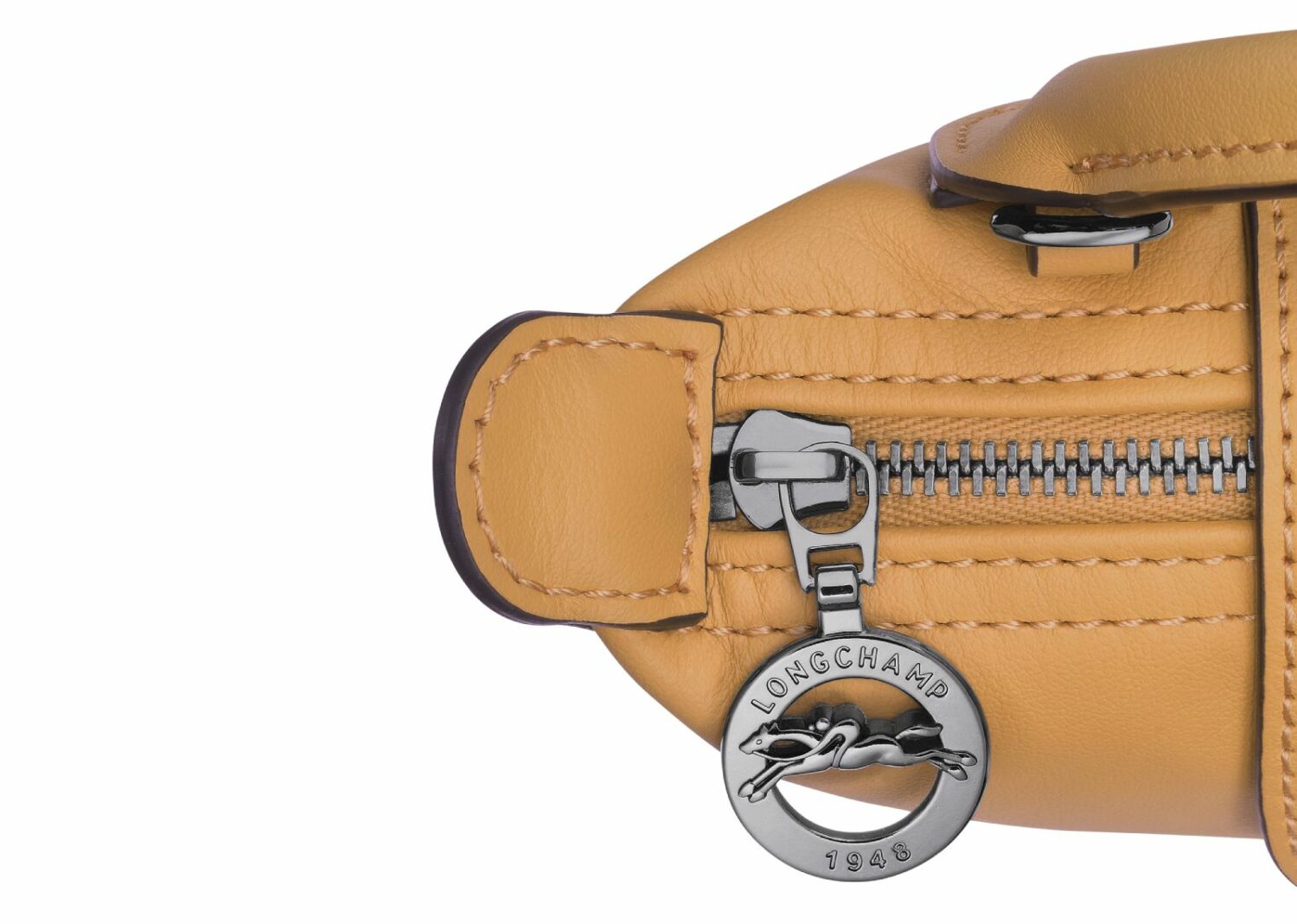 longchamp le pliage xtra xs pouch leather honey