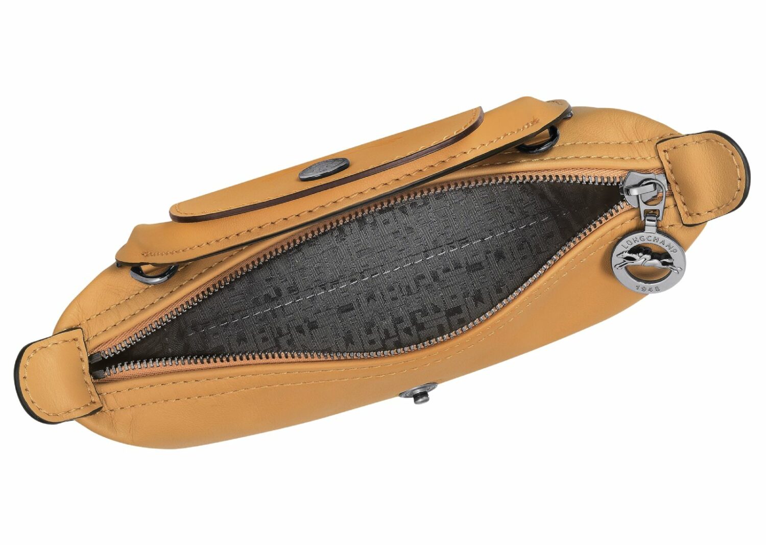 longchamp le pliage xtra xs pouch leather honey