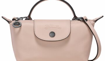 Longchamp Le Pliage Xtra XS Pouch Leather Nude
